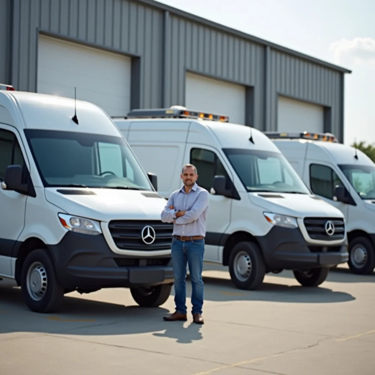 Plumbing Ankeny service vehicle fleet and shop facility on NE Otterview Cir