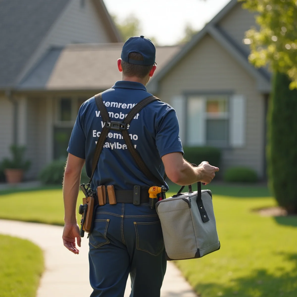 Plumbing technician servicing residential property in Melcher-Dallas, IA
